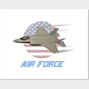 American Air Force F35 Jet Fighter Posters and Art